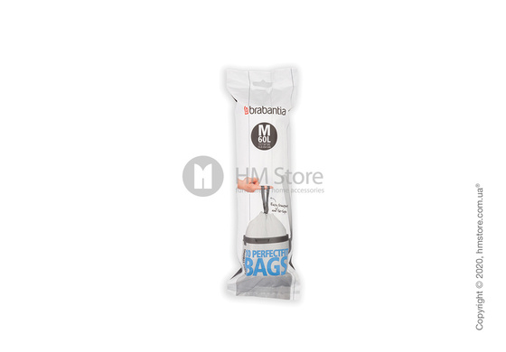Набор пакетов для мусора Brabantia PerfectFit Bags Code M на 60 л, 10 штук