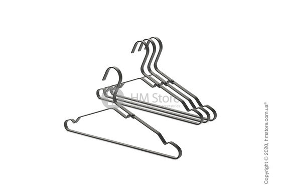 Набор плечиков для одежды Brabantia Aluminium Clothes Hangers, 4 шт, Black