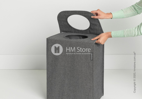 Корзина для белья прямоугольная Brabantia Laundry Bag 55 л, Pepper Black