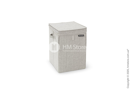  Корзина для белья прямоугольная Brabantia Stackable Laundry Box 35 л, Grey
