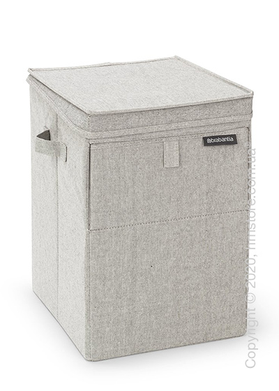  Корзина для белья прямоугольная Brabantia Stackable Laundry Box 35 л, Grey