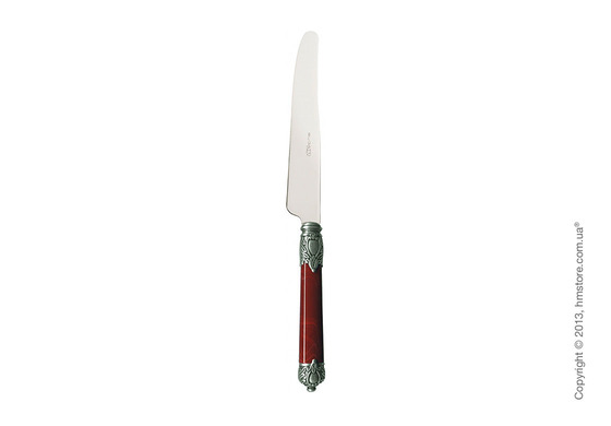 Набор столовых приборов Bugatti Rinascimento коллекция Old-Silverplated Ring на 6 персон, 24 предмета, Red