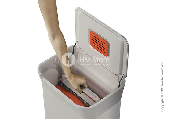 Органайзер для мусора Joseph Joseph Titan 30 Trash Compactor, Stone