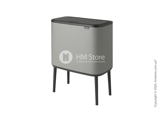 Ведро для мусора Brabantia Bo Touch Bin 36 л, Mineral Concrete Grey