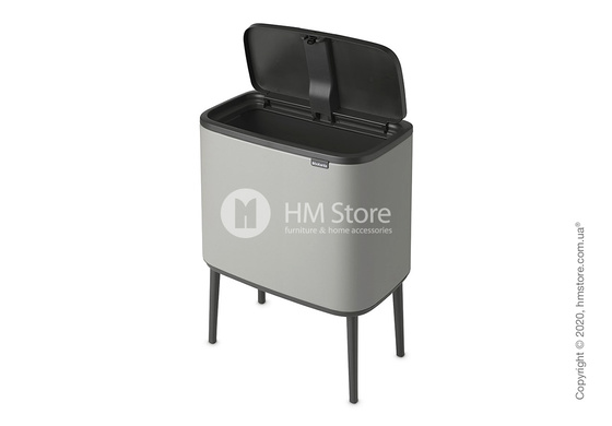 Ведро для мусора Brabantia Bo Touch Bin 36 л, Mineral Concrete Grey