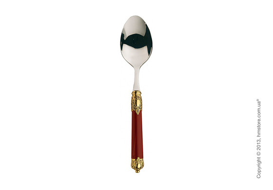 Набор столовых приборов Bugatti Rinascimento коллекция Gold Plated Ring на 6 персон, 24 предмета, Burgundy