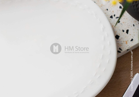 Тарелка столовая мелкая Villeroy & Boch коллекция it's my moment 29,5x19, White