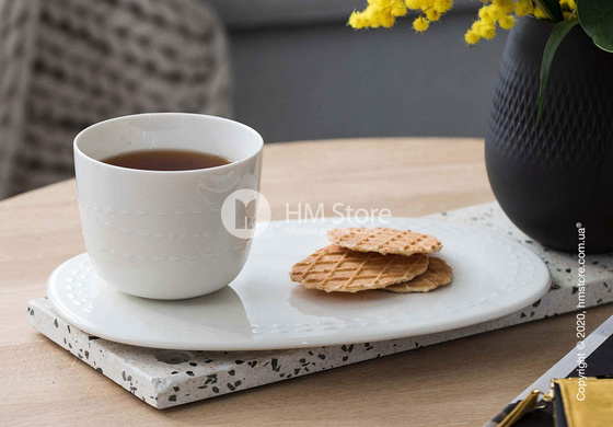 Тарелка столовая мелкая Villeroy & Boch коллекция it's my moment 29,5x19, White