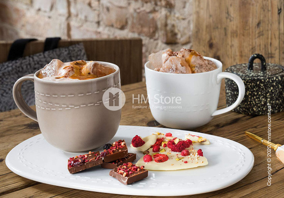 Тарелка столовая мелкая Villeroy & Boch коллекция it's my moment 29,5x19, White