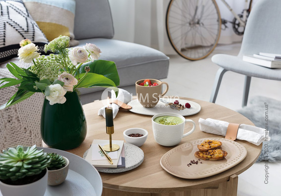 Тарелка столовая мелкая Villeroy & Boch коллекция it's my moment 29,5x19, White