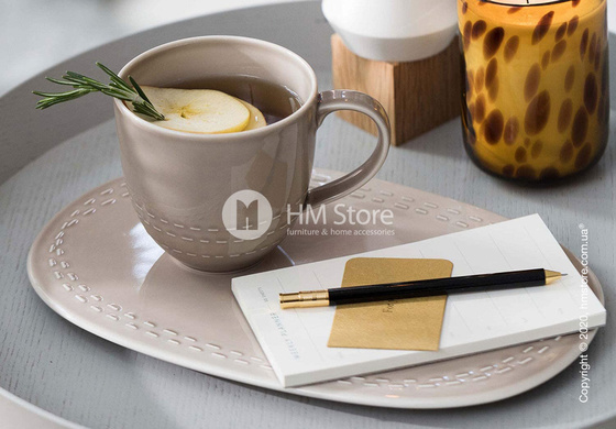 Тарелка столовая мелкая Villeroy & Boch коллекция it's my moment 29,5x19, Almond