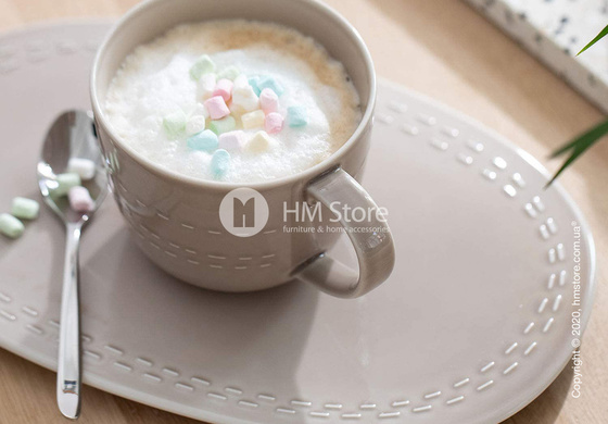 Тарелка столовая мелкая Villeroy & Boch коллекция it's my moment 29,5x19, Almond