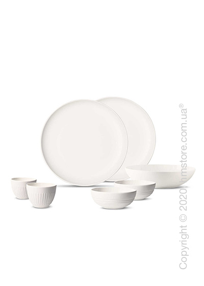 Набор фарфоровой посуды Villeroy & Boch коллекция it's my match Set First Love на 2 персоны, 7 предметов, White