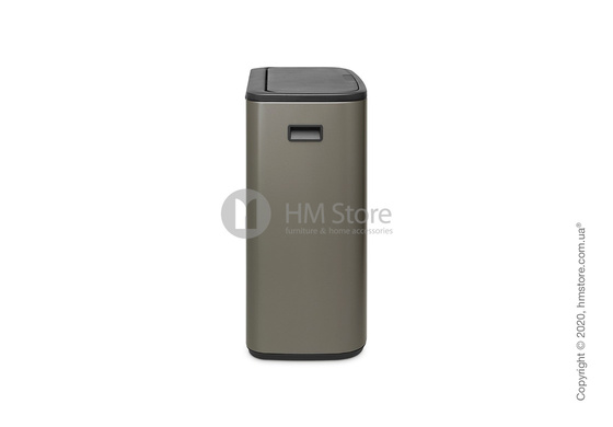 Ведро для мусора двухсекционное Brabantia Bo Touch Bin 30/30 л, Platinum Ведро для мусора двухсекционное Brabantia Bo Touch Bin 30/30 л, Platinum