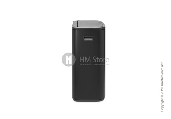 Ведро для мусора двухсекционное Brabantia Bo Touch Bin 30/30 л, Matt Black