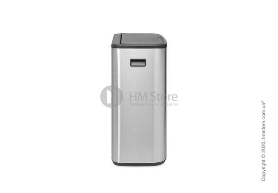 Ведро для мусора двухсекционное Brabantia Bo Touch Bin 30/30 л, Matt Steel Fingerprint Proof