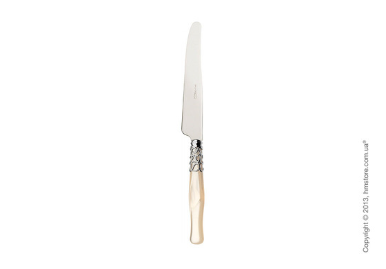 Набор столовых приборов Bugatti Selene коллекция Chromed Metal Ring на 6 персон, 24 предмета, Ivory