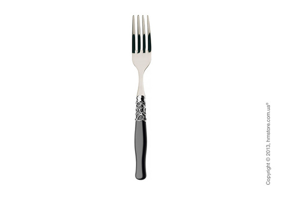 Набор столовых приборов Bugatti Selene коллекция Chromed Metal Ring на 6 персон, 24 предмета, Black