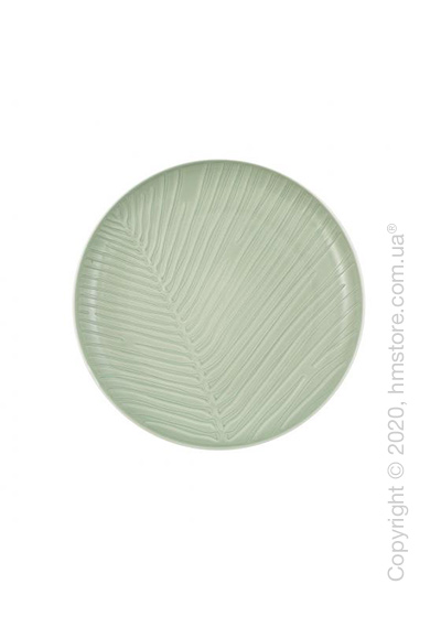 Тарелка столовая мелкая Villeroy & Boch коллекция it's my match Leaf, 24 см, Mineral Green