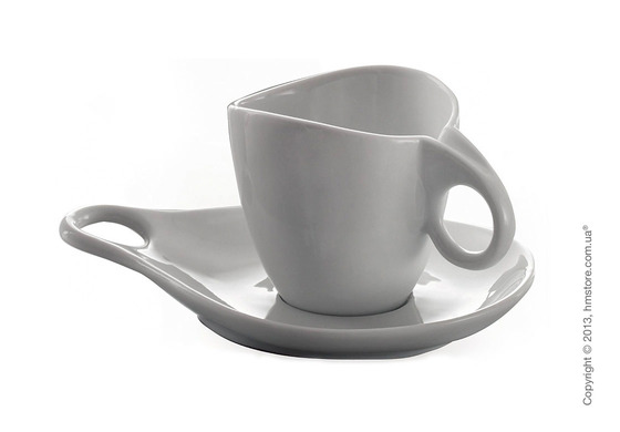 Набор чашек Cappucсino с блюдцами Bugatti Milla, Белый