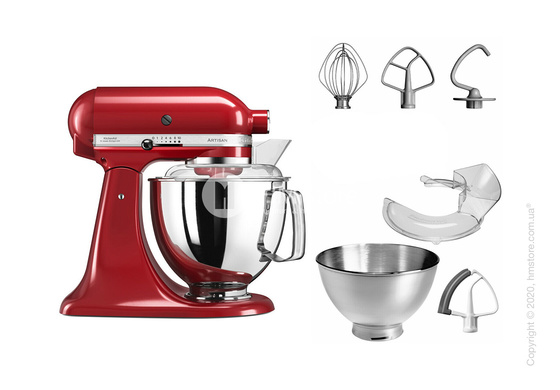 Планетарный миксер KitchenAid Artisan Series 5-Quart Tilt-Head Stand Mixer Plus Bowl 4.8 л, Empire Red