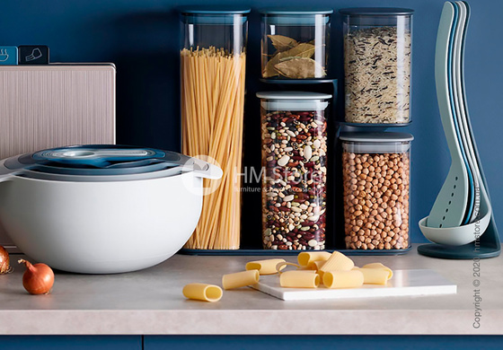 Набор емкостей на подставке Joseph Joseph Podium 5 предметов, Sky