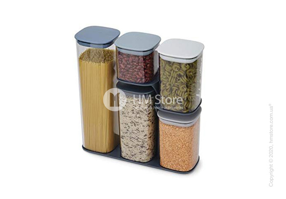 Набор емкостей на подставке Joseph Joseph Podium 5 предметов, Sky