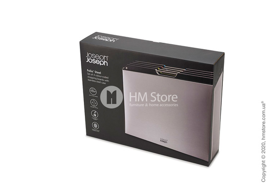 Набор разделочных досок на подставке Joseph Joseph Folio 4-piece Large, Stainless Steel
