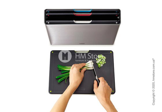 Набор разделочных досок на подставке Joseph Joseph Folio 4-piece Large, Stainless Steel