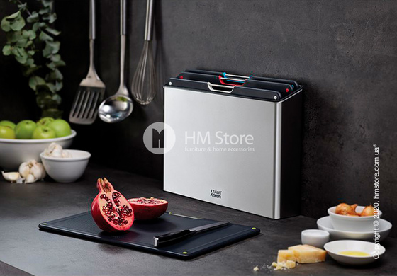 Набор разделочных досок на подставке Joseph Joseph Folio 4-piece Large, Stainless Steel