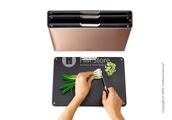 Набор разделочных досок на подставке Joseph Joseph Folio 4-piece Large, Rose Gold