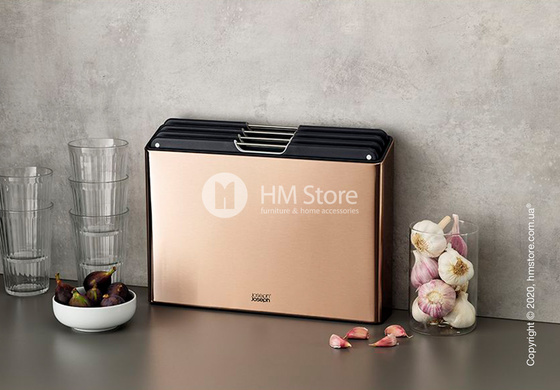 Набор разделочных досок на подставке Joseph Joseph Folio 4-piece Large, Rose Gold