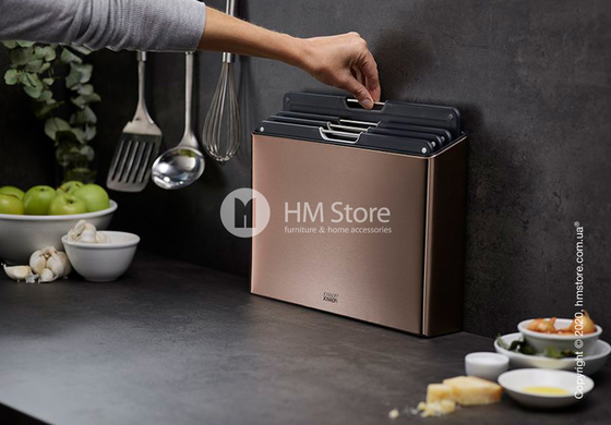 Набор разделочных досок на подставке Joseph Joseph Folio 4-piece Large, Rose Gold