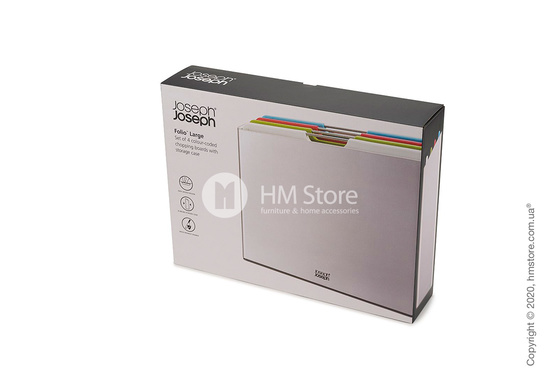 Набор разделочных досок на подставке Joseph Joseph Folio 4-piece Large, Silver