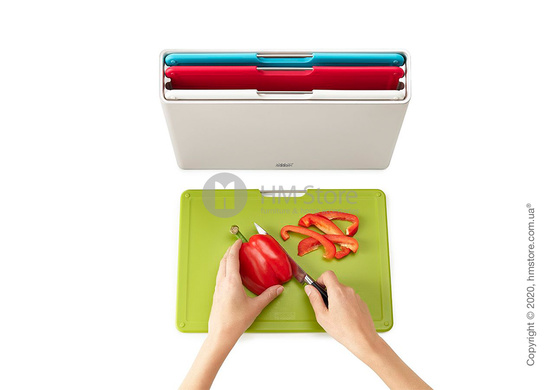 Набор разделочных досок на подставке Joseph Joseph Folio 4-piece Large, Silver