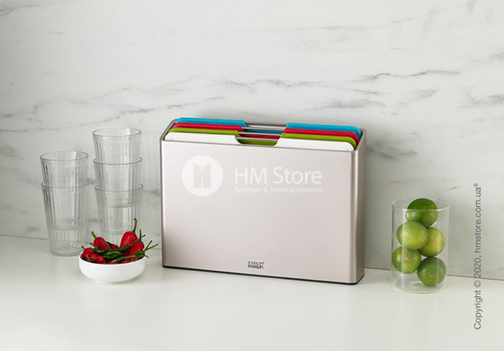 Набор разделочных досок на подставке Joseph Joseph Folio 4-piece Regular, Silver
