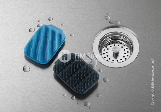Набор скребков для мытья посуды Joseph Joseph CleanTech 2 шт, Blue and Grey