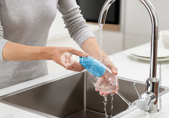 Набор скребков для мытья посуды Joseph Joseph CleanTech 2 шт, Blue and Grey