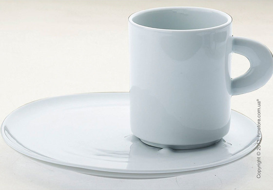Чашка с тарелкой Bugatti Perla, Белый