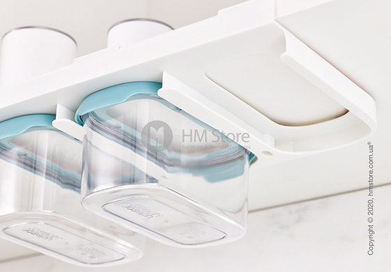 Набор контейнеров для хранения с креплением для полок Joseph Joseph 900 мл 3 шт, Light Opal