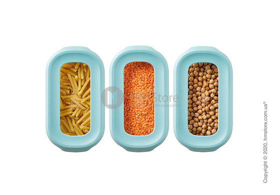 Набор контейнеров для хранения с креплением для полок Joseph Joseph 900 мл 3 шт, Light Opal