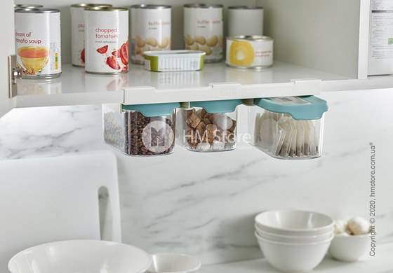 Набор контейнеров для хранения с креплением для полок Joseph Joseph 900 мл 3 шт, Light Opal