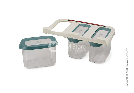 Набор контейнеров для хранения с креплениями для полок Joseph Joseph 1,3 л 3 шт, Dark Opal