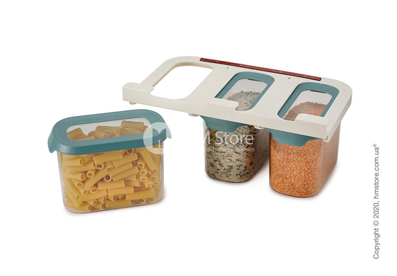 Набор контейнеров для хранения с креплениями для полок Joseph Joseph 1,3 л 3 шт, Dark Opal