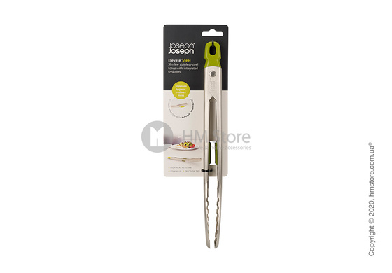 Щипцы кухонные Joseph Joseph Elevate Tongs, Steel and Green