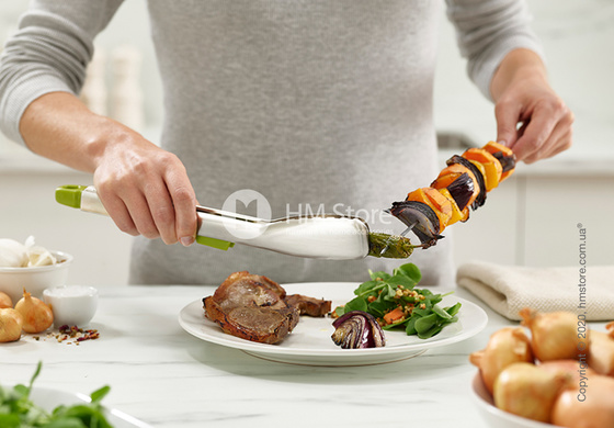 Щипцы кухонные Joseph Joseph Elevate Tongs, Steel and Green