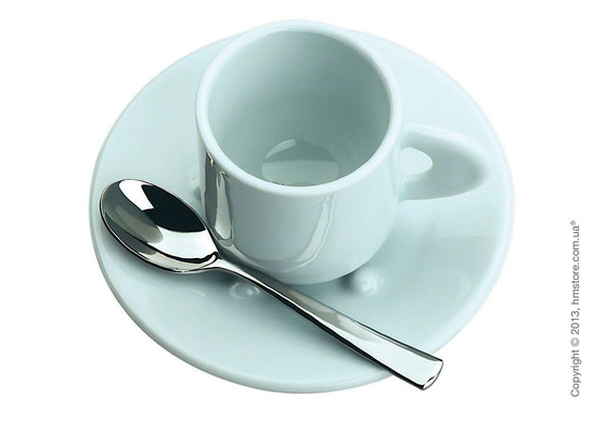 Кофейная чашка с блюдцем Bugatti Perla, Белая
