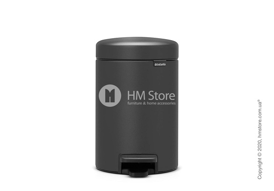 Ведро для мусора Brabantia Pedal Bin NewIcon 3 л, Mineral Infinity Grey