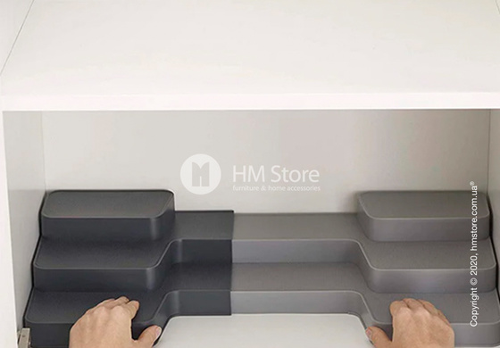 Органайзер кухонный трёхуровневый раздвижной Joseph Joseph CupboardStore, Grey