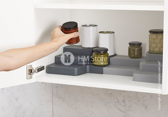 Органайзер кухонный трёхуровневый раздвижной Joseph Joseph CupboardStore, Grey